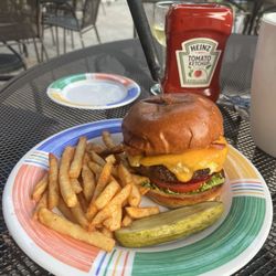 308 Prime - Avocado burger with bacon, American cheese, lettuce, & tomato with seasoned fries