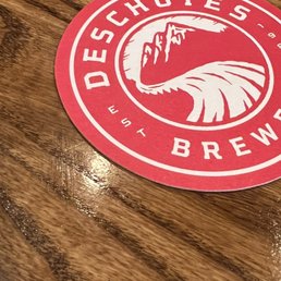 a sticker on a table a sticker on a table