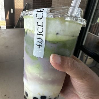 4.0 Ice Cream & Drinks - Matcha cresellia taro latte - Ice Cream & Frozen Yogurt Near Me - Doraville, Georgia 4.0 Ice Cream & Drinks - Matcha cresellia taro latte - Ice Cream & Frozen Yogurt Near Me - Doraville, Georgia