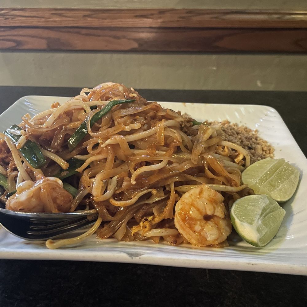 Thai Orchid - Pad Thai with shrimp - Thai Near Me - Campbell, California Thai Orchid - Pad Thai with shrimp - Thai Near Me - Campbell, California