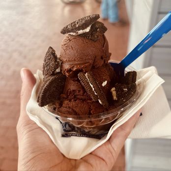 Handel's Homemade Ice Cream - chocolate almond milk with Oreo topping - Ice Cream & Frozen Yogurt Near Me - Tucson, Arizona Handel's Homemade Ice Cream - chocolate almond milk with Oreo topping - Ice Cream & Frozen Yogurt Near Me - Tucson, Arizona