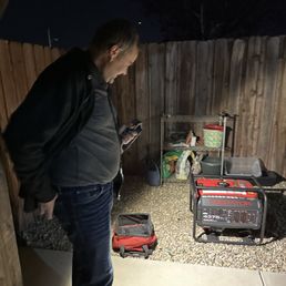 Repaired our gas generator! Repaired our gas generator!