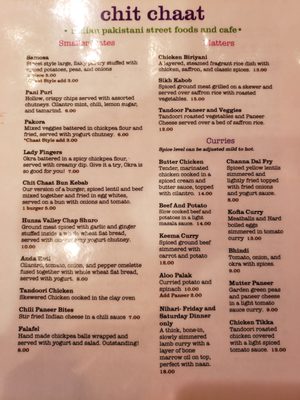 Menu photo 2 Chit Chaat Racine, WI