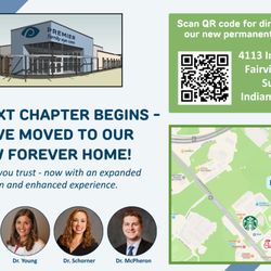 Premier Family Eye Care - Effective July 2026, our office has moved to a new, permanent location. We can't wait to see you at our new office!
