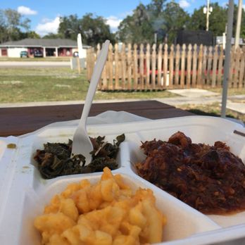 Red Wagon BBQ - macaroni and cheese and greens - Barbeque Near Me - Arcadia, Florida Red Wagon BBQ - macaroni and cheese and greens - Barbeque Near Me - Arcadia, Florida