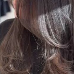 Family Cuts & More - Long haired layer cut.