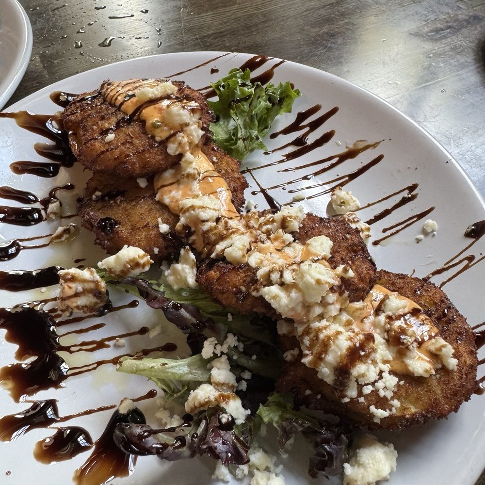 B Matthews Eatery - Fried Green Tomato - New American Near Me - Savannah, Georgia