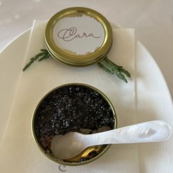 Cara - Caviar, radish mousse and steak tartare