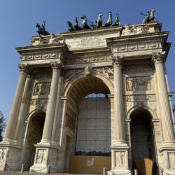 Arco della Pace - Arch under construction