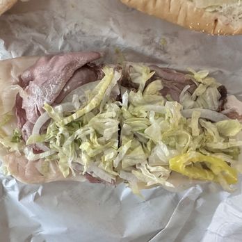 Jersey Mike's Subs - Supposed to be a Club Supreme w/lettuce, banana peppers, onions, & bacon. I got: no bacon, bad lettuce, 1 banana pepper & little meat. - Sandwiches Near Me - Wilmington, North Carolina Jersey Mike's Subs - Supposed to be a Club Supreme w/lettuce, banana peppers, onions, & bacon. I got: no bacon, bad lettuce, 1 banana pepper & little meat. - Sandwiches Near Me - Wilmington, North Carolina