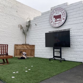 Smokin Woods BBQ - Play/TV area - Barbeque Near Me - Fresno, California Smokin Woods BBQ - Play/TV area - Barbeque Near Me - Fresno, California