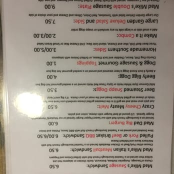 Mad Mike's American Gourmet - Lunch menu, keep in mind only open certain hours and days. - Specialty Food Near Me - Temecula, California Mad Mike's American Gourmet - Lunch menu, keep in mind only open certain hours and days. - Specialty Food Near Me - Temecula, California