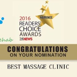 Top Rehab Wellness - Top Rehab is awarded as BEST MASSAGE in the competition in 2016 reader's choice award of Mississauga local massage community