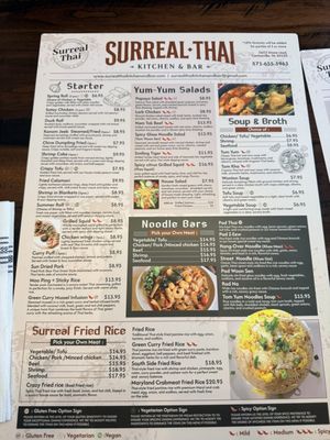Menu photo 1 Surreal  Thai Kitchen and Bar Centreville, VA