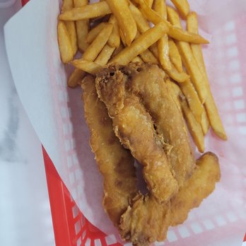 Station 49 Grill - Fish and chips yum! - Burgers Near Me - San Andreas, California