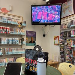 East San Jose Carnegie Branch Library - TV located in the teens section that showed the World Cup game of France against Spain