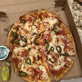 Papa Johns Pizza - Cold and 2 hrs late - Pizza Near Me - Ennis, Texas
