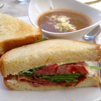 Red Umbrella Cafe - The BLT (delicious ) with a side of bean soup - Breakfast & Brunch Near Me - Vancouver, British Columbia