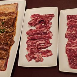 Galbi combo(Marinated Galbi, Beef Rib Finger, Fresh Galbi) Galbi combo(Marinated Galbi, Beef Rib Finger, Fresh Galbi)
