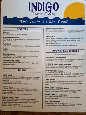 Menu photo 7 Indigo Coastal Shanty Brunswick, GA Menu photo 7 Indigo Coastal Shanty Brunswick, GA