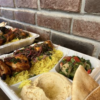 Skewer - Chicken Thigh Plate - Lebanese Near Me - Los Angeles, California Skewer - Chicken Thigh Plate - Lebanese Near Me - Los Angeles, California