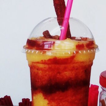 Mas Savory - Mangoneada (blended) - Shaved Ice Near Me - Seaside, Oregon