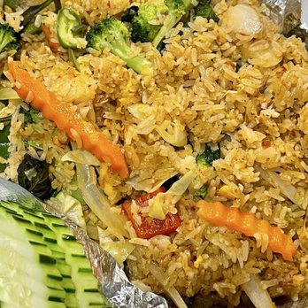 Thai Barn - 36. Basil Fried Rice w/veggies - Thai Near Me - Fort Worth, Texas Thai Barn - 36. Basil Fried Rice w/veggies - Thai Near Me - Fort Worth, Texas