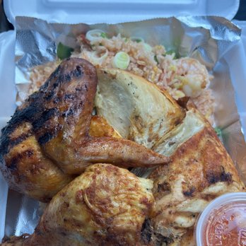 Tantawan Thai Kitchen - Tantawan BBQ Chicken combo with shrimp fried rice. - Thai Near Me - Rosemead, California Tantawan Thai Kitchen - Tantawan BBQ Chicken combo with shrimp fried rice. - Thai Near Me - Rosemead, California