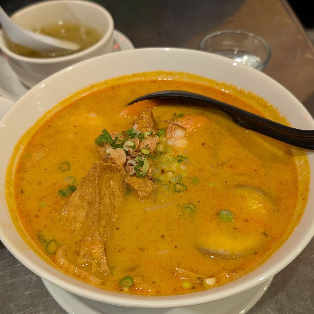 Singkawang Cafe - #17 Curry Laksa/ Laksa Kari, $14.95 prior to tax - Indonesian Near Me - El Monte, California Singkawang Cafe - #17 Curry Laksa/ Laksa Kari, $14.95 prior to tax - Indonesian Near Me - El Monte, California