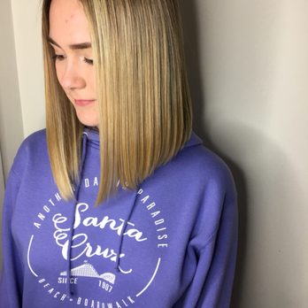 dulce styling  - Bob haircut and root faded highlights ! - Hair Extensions Near Me - Berkeley, California