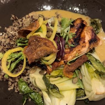 Max Fish - Grilled Hidden Fjord Salmon* (lunch menu) - Seafood Near Me - Glastonbury, Connecticut
