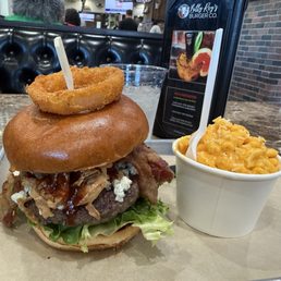 The Haystack (subbed Blue Cheese for the Pepper Jack), and Mac n' Cheese