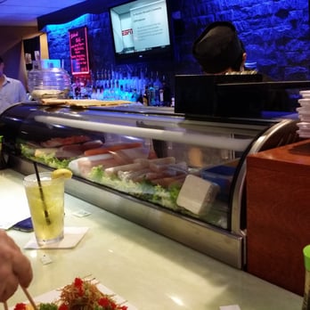 Takara - The fridge, and guys working hard on presentation of dishes - Japanese Near Me - Medfield, Massachusetts