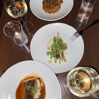 Scarpetta - Black cod, seafood pasta, asparagus side - Italian Near Me - New York, New York