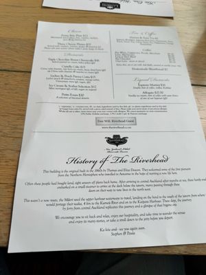 Menu photo 1 The Riverhead Riverhead, AUK