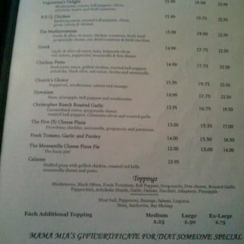 Mama Mia's - Menu: pizza, toppings - Italian Near Me - Gilroy, California Mama Mia's - Menu: pizza, toppings - Italian Near Me - Gilroy, California