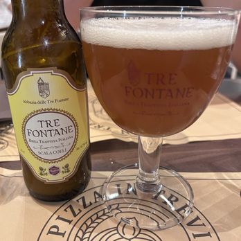 Pizza In Trevi - If you like beer options this is the place, this was an amazing Trappist beer brewed here in Rome. - Italian Near Me - Rome, RM