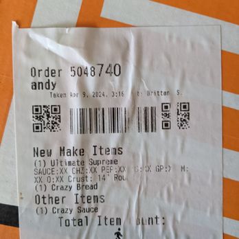 Little Caesars - Our ticket - Pizza Near Me - Downey, California