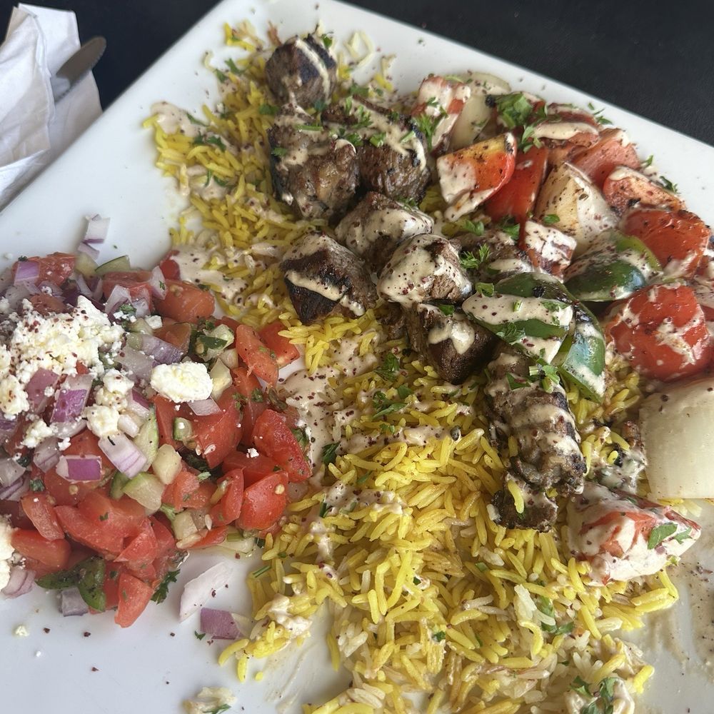 Pharaohs - Beef kabob platter - Mediterranean Near Me - Cameron, North Carolina Pharaohs - Beef kabob platter - Mediterranean Near Me - Cameron, North Carolina