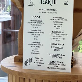 Hidden Hearth - Pizza Menu - Bakeries Near Me - Tucson, Arizona