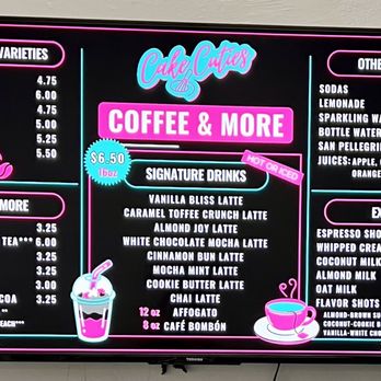 Cake Cuties Bakery - Drink offerings. - Bakeries Near Me - Tampa, Florida