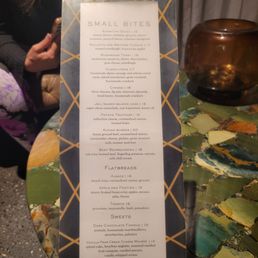 The menu