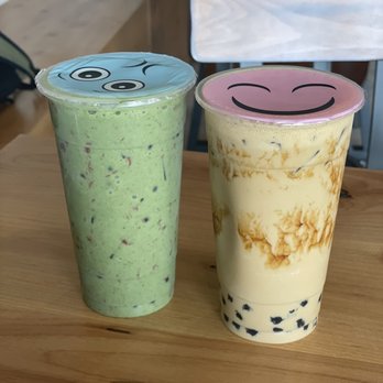 Boba Journey - Strawberry Matcha Latte & Mudflip Latte - Bubble Tea Near Me - Bentonville, Arkansas