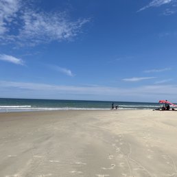 The blue waters. You can walk to NC from here