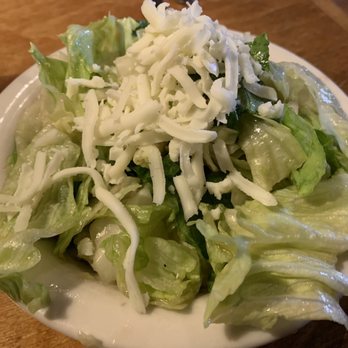 Vince's Spaghetti - Salad with extra provolone and your choice of dressing. This one is their house Italian dressing which I love! - Italian Near Me - Rancho Cucamonga, California