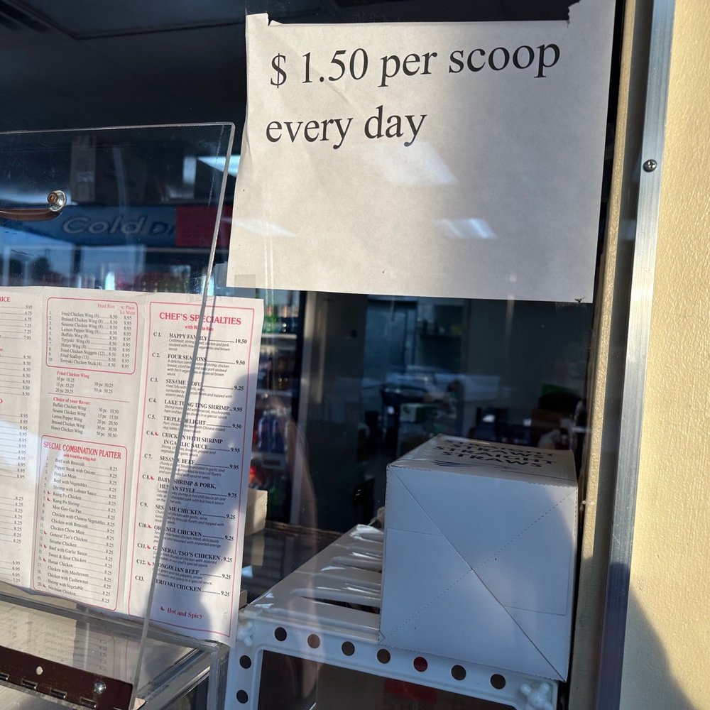 Menu to special order other foods