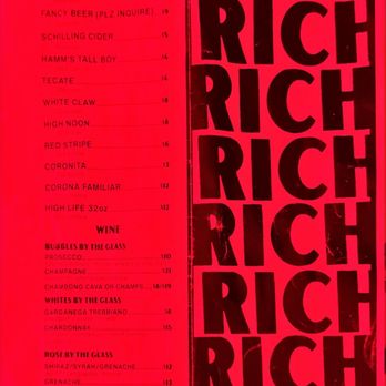 Rich Rich - Menu - Bars Near Me - Seattle, Washington Rich Rich - Menu - Bars Near Me - Seattle, Washington