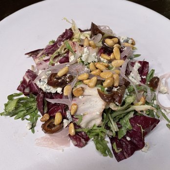 Juniper - Spring salad with Gorgonzola, pine nuts, and date vinaigrette - Italian Near Me - Austin, Texas