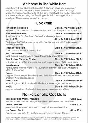 Menu photo 5 The White Hart Lymington, HAM Menu photo 5 The White Hart Lymington, HAM