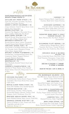 Menu photo 7 The Sycamore Glendale, CA